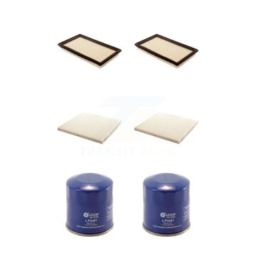 2x Air + 2x Cabin + 2x Engine Oil Filter (6 Total) Kit For Nissan Altima Murano Maxima KFM-100714