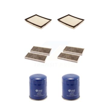 2x Air + 2x Cabin + 2x Engine Oil Filter (6 Total) Kit For Nissan TITAN Armada NV2500 KFM-100719