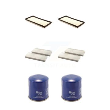 2x Air + 2x Cabin + 2x Engine Oil Filter (6 Total) Kit For Nissan Frontier Suzuki Equator KFM-100721