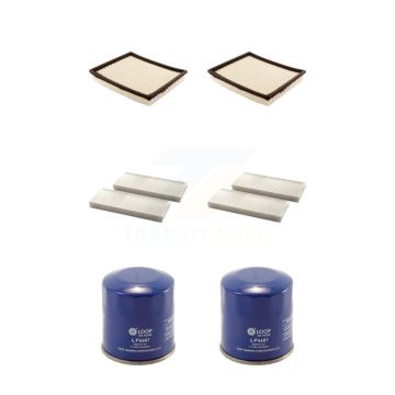 2x Air + 2x Cabin + 2x Engine Oil Filter (6 Total) Kit For 2010 Nissan Frontier 4.0L KFM-100724