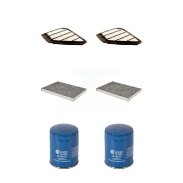 2x Air + 2x Cabin + 2x Engine Oil Filter (6 Total) Kit For GMC Acadia Chevrolet Traverse KFM-100727