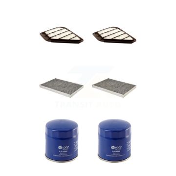 2x Air + 2x Cabin + 2x Engine Oil Filter (6 Total) Kit For GMC Acadia Buick Enclave 3.6L KFM-100728