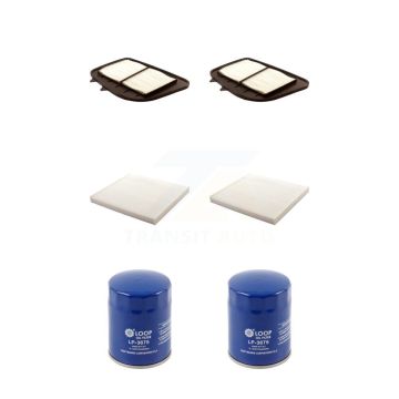 2x Air + 2x Cabin + 2x Engine Oil Filter (6 Total) Kit For 2004 Cadillac SRX 4.6L KFM-100733
