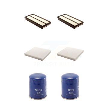 2x Air + 2x Cabin + 2x Engine Oil Filter (6 Total) Kit For Honda Accord Acura TL RL KFM-100741