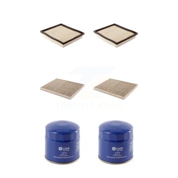 2x Air + 2x Cabin + 2x Engine Oil Filter (6 Total) Kit For Dodge Caravan Grand Chrysler & KFM-100744