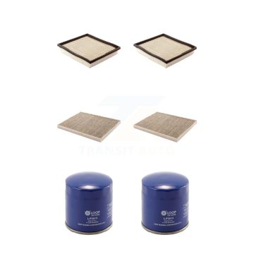2x Air + 2x Cabin + 2x Engine Oil Filter (6 Total) Kit For Dodge Caravan Grand Chrysler & KFM-100745