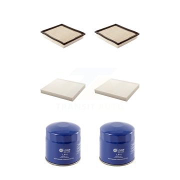 2x Air + 2x Cabin + 2x Engine Oil Filter (6 Total) Kit For Dodge Grand Caravan Chrysler & KFM-100746