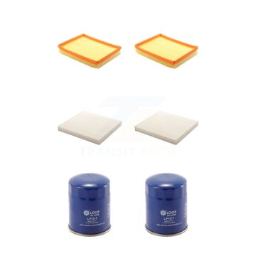 2x Air + 2x Cabin + 2x Engine Oil Filter (6 Total) Kit For 2009 Kia Optima Magentis 2.7L KFM-100753