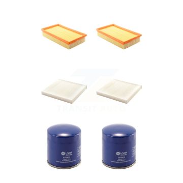 2x Air + 2x Cabin + 2x Engine Oil Filter (6 Total) Kit For Mazda 6 2.5L KFM-100755