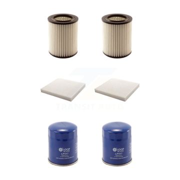 2x Air + 2x Cabin + 2x Engine Oil Filter (6 Total) Kit For 2006 Acura CSX KFM-100760