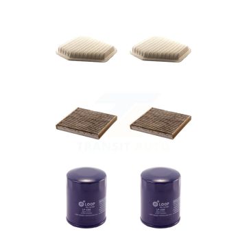 2x Air + 2x Cabin + 2x Engine Oil Filter (6 Total) Kit For Toyota Corolla Matrix RAV4 xB KFM-100762