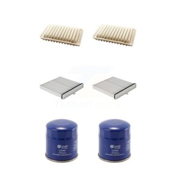 2x Air + 2x Cabin + 2x Engine Oil Filter (6 Total) Kit For Toyota Yaris KFM-100763