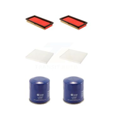 2x Air + 2x Cabin + 2x Engine Oil Filter (6 Total) Kit For Nissan Micra Versa Note KFM-100768