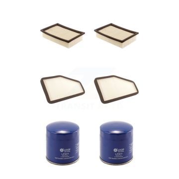 2x Air + 2x Cabin + 2x Engine Oil Filter (6 Total) Kit For Ford Escape Mazda Tribute KFM-100769