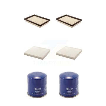 2x Air + 2x Cabin + 2x Engine Oil Filter (6 Total) Kit For INFINITI Q50 Q60 FX35 QX70 KFM-100777
