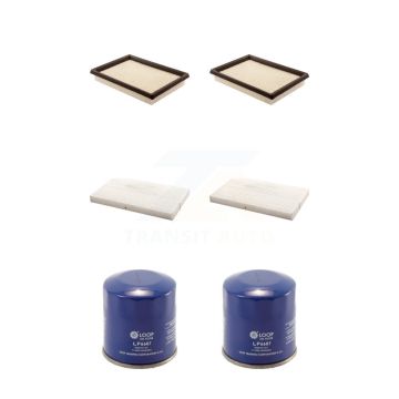 2x Air + 2x Cabin + 2x Engine Oil Filter (6 Total) Kit For Nissan Sentra Juke KFM-100779