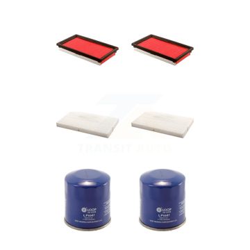2x Air + 2x Cabin + 2x Engine Oil Filter (6 Total) Kit For 2009-2014 Nissan Cube KFM-100784