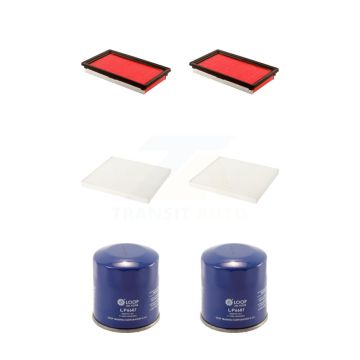 2x Air + 2x Cabin + 2x Engine Oil Filter (6 Total) Kit For Nissan Versa NV200 Chevrolet KFM-100785