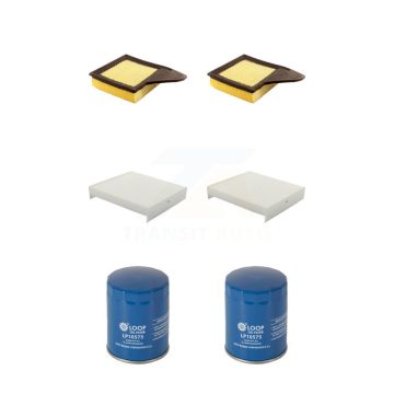 2x Air + 2x Cabin + 2x Engine Oil Filter (6 Total) Kit For Ford Mustang 3.7L 5.0L KFM-100795