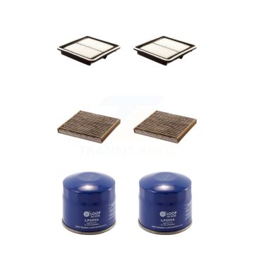 2x Air + 2x Cabin + 2x Engine Oil Filter (6 Total) Kit For 2011-2016 Subaru Legacy 3.6L KFM-100800