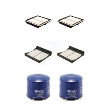 2x Air + 2x Cabin + 2x Engine Oil Filter (6 Total) Kit For Subaru WRX Forester KFM-100805