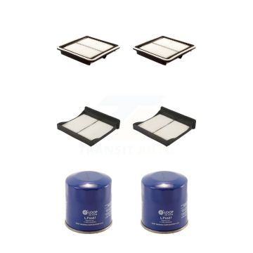 2x Air + 2x Cabin + 2x Engine Oil Filter (6 Total) Kit For Subaru Impreza Forester WRX KFM-100806