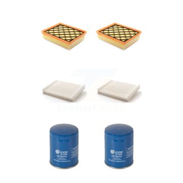 2x Air + 2x Cabin + 2x Engine Oil Filter (6 Total) Kit For 2013 Lincoln MKZ 3.7L KFM-100810