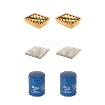 2x Air + 2x Cabin + 2x Engine Oil Filter (6 Total) Kit For 15 Ford Edge 3.5L To 01 19 15 KFM-100812