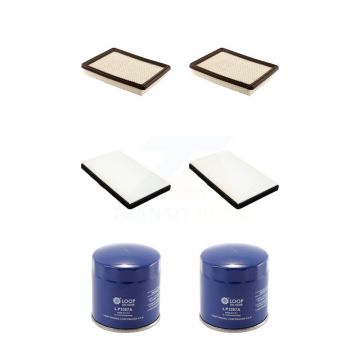 2x Air + 2x Cabin + 2x Engine Oil Filter (6 Total) Kit For Buick LaCrosse Chevrolet Grand KFM-100816