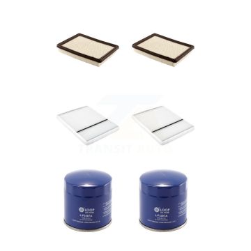 2x Air + 2x Cabin + 2x Engine Oil Filter (6 Total) Kit For Buick LeSabre Pontiac 3.8L KFM-100817