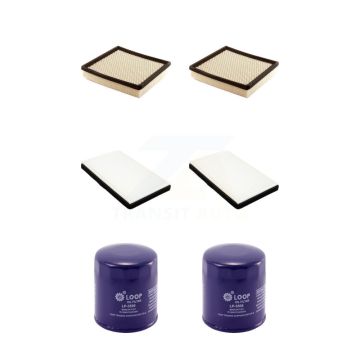 2x Air + 2x Cabin + 2x Engine Oil Filter (6 Total) Kit For Chevrolet Impala Pontiac Grand KFM-100819