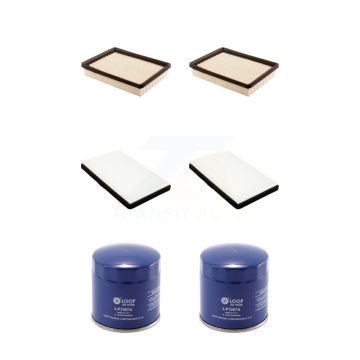 2x Air + 2x Cabin + 2x Engine Oil Filter (6 Total) Kit For Buick Century Regal Oldsmobile KFM-100822