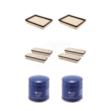 2x Air + 2x Cabin + 2x Engine Oil Filter (6 Total) Kit For Pontiac Montana Chevrolet KFM-100825