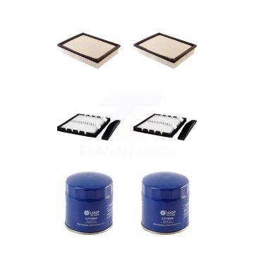 2x Air + 2x Cabin + 2x Engine Oil Filter (6 Total) Kit For Chevrolet GMC Sierra 1500 2500 KFM-100831