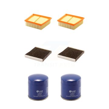 2x Air + 2x Cabin + 2x Engine Oil Filter (6 Total) Kit For Ford Fiesta KFM-100833