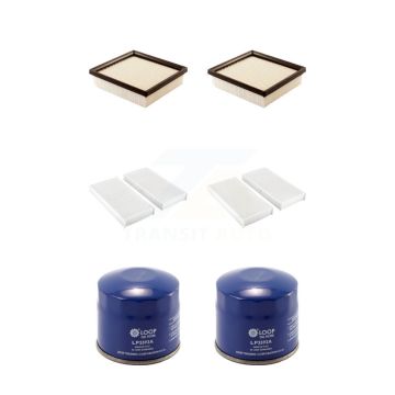 2x Air + 2x Cabin + 2x Engine Oil Filter (6 Total) Kit For 1997-2000 Acura EL 1.6L KFM-100835