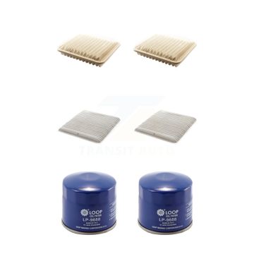 2x Air + 2x Cabin + 2x Engine Oil Filter (6 Total) Kit For 06-12 Mitsubishi Galant 2.4L KFM-100836