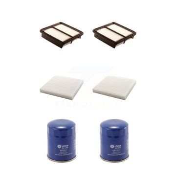 2x Air + 2x Cabin + 2x Engine Oil Filter (6 Total) Kit For Honda Fit KFM-100838