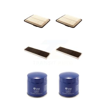 2x Air + 2x Cabin + 2x Engine Oil Filter (6 Total) Kit For Chevrolet Equinox Pontiac 3.4L KFM-100842