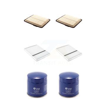 2x Air + 2x Cabin + 2x Engine Oil Filter (6 Total) Kit For 2006-2008 Buick Lucerne 3.8L KFM-100844
