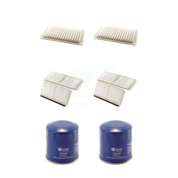 2x Air + 2x Cabin + 2x Engine Oil Filter (6 Total) Kit For 2011-2014 Mazda 2 KFM-100849