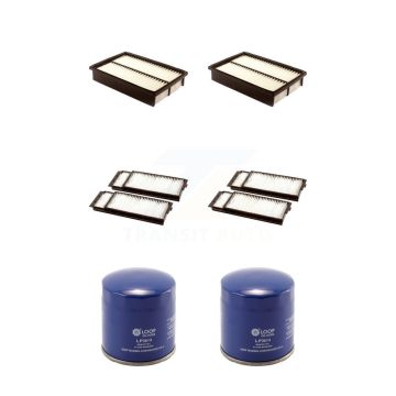 2x Air + 2x Cabin + 2x Engine Oil Filter (6 Total) Kit For Mazda 3 5 Sport KFM-100850