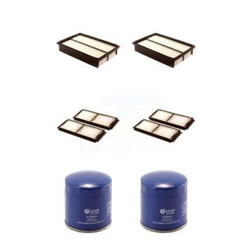 2x Air + 2x Cabin + 2x Engine Oil Filter (6 Total) Kit For Mazda 3 Sport KFM-100851
