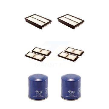 2x Air + 2x Cabin + 2x Engine Oil Filter (6 Total) Kit For Mazda 3 Sport KFM-100852