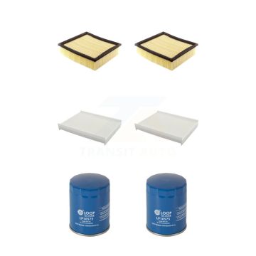 2x Air + 2x Cabin + 2x Engine Oil Filter (6 Total) Kit For Ford F-150 Expedition Lincoln KFM-100855