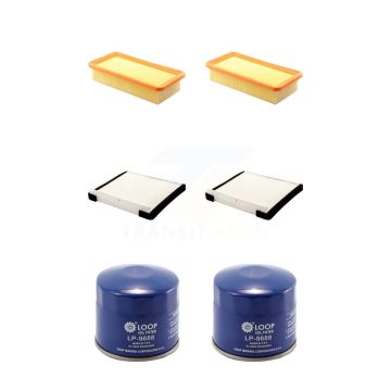 2x Air + 2x Cabin + 2x Engine Oil Filter (6 Total) Kit For Hyundai Accent KFM-100858
