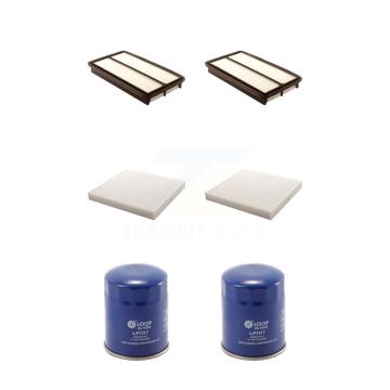 2x Air + 2x Cabin + 2x Engine Oil Filter (6 Total) Kit For Honda Odyssey Pilot Acura MDX KFM-100861