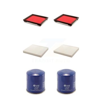 2x Air + 2x Cabin + 2x Engine Oil Filter (6 Total) Kit For INFINITI G37 QX50 EX35 G35 G25 KFM-100863