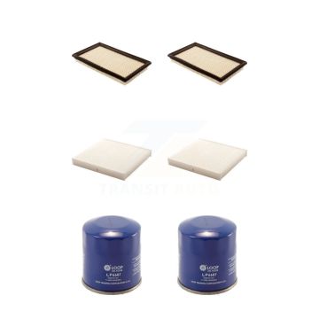 2x Air + 2x Cabin + 2x Engine Oil Filter (6 Total) Kit For Nissan INFINITI X-Trail G35 KFM-100864
