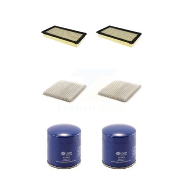 2x Air + 2x Cabin + 2x Engine Oil Filter (6 Total) Kit For 2012-2014 Ford Edge 2.0L KFM-100866